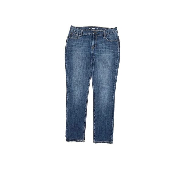 Old Navy Straight Leg Women's size 6P Dark Wash Blue Denim jeans - Picture 1 of 4